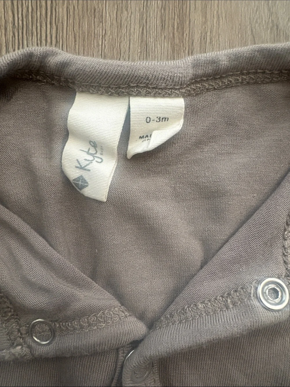 Kyte BABY Light Gray One-Piece Footie with knit cap